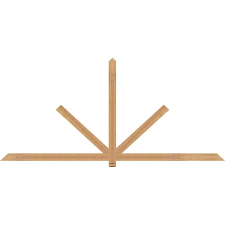 Ekena Millwork Kennewick Timber Gable Bracket, Western Red Cedar, 108"W x 49"H x 1 1/2"D x 3 1/2"F, 11/12 Pitch GBW108X49X0204KEN00SWR